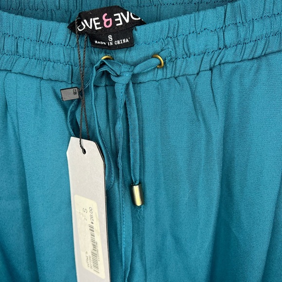 Chiffon Drawstring Pants - Picture 3 of 5